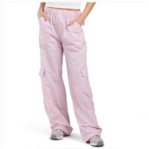 Wilo The Label  Women's Large Light Pink Womens Cargo Pants